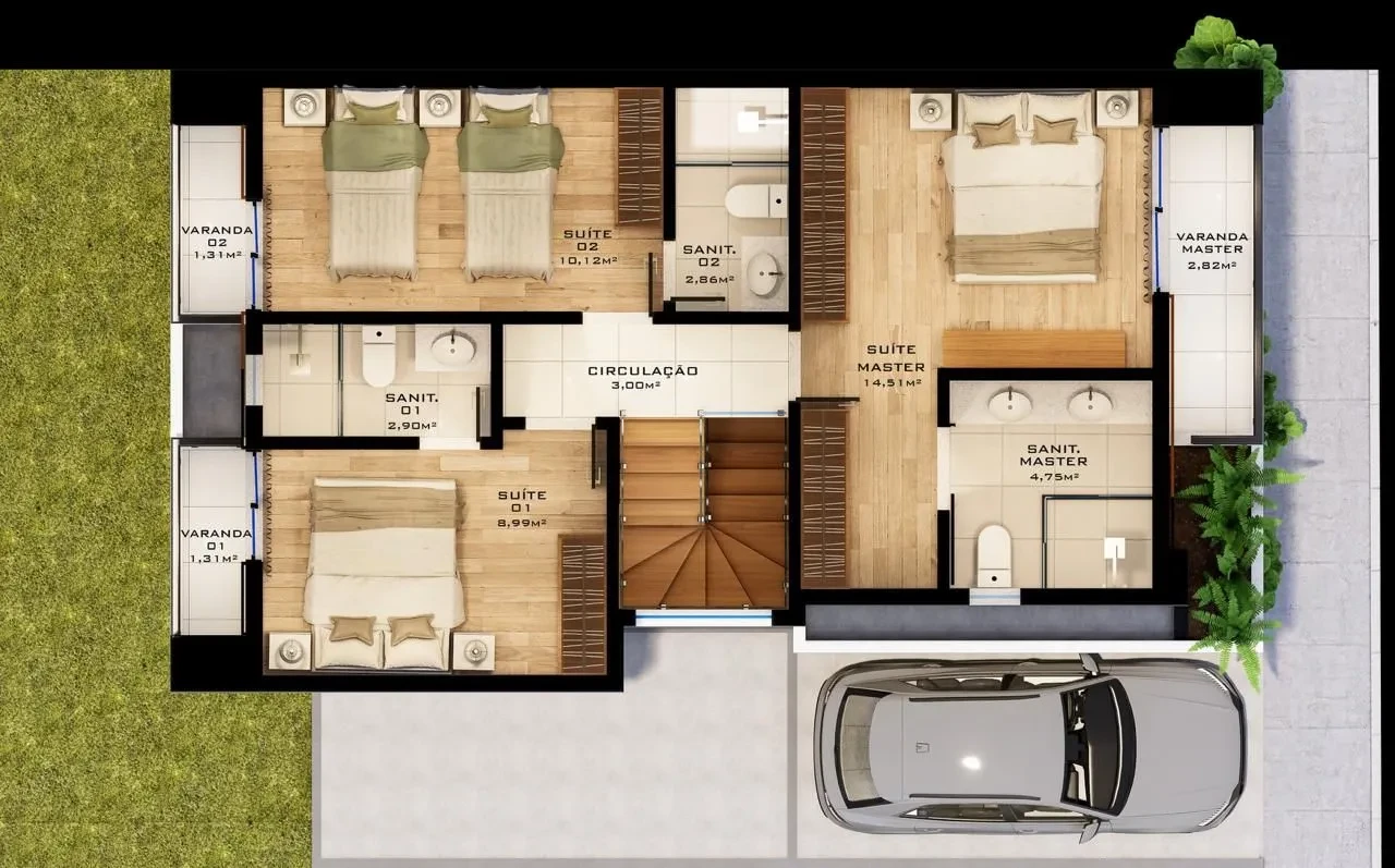 Imagem Casa de Condomínio com 4 Quartos à Venda, 138 metros em Buraquinho - Lauro de Freitas