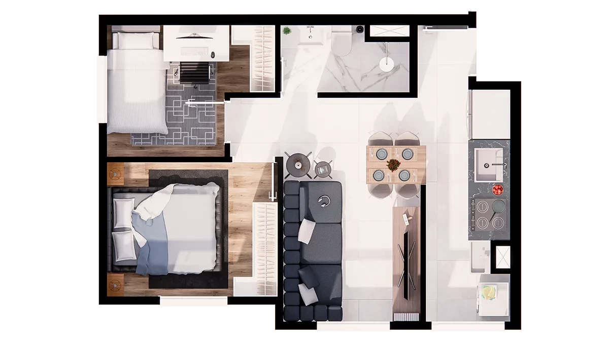 Imagem Apartamento com 2 Quartos à Venda, 42 m² em Rio Grande - São Bernardo do Campo