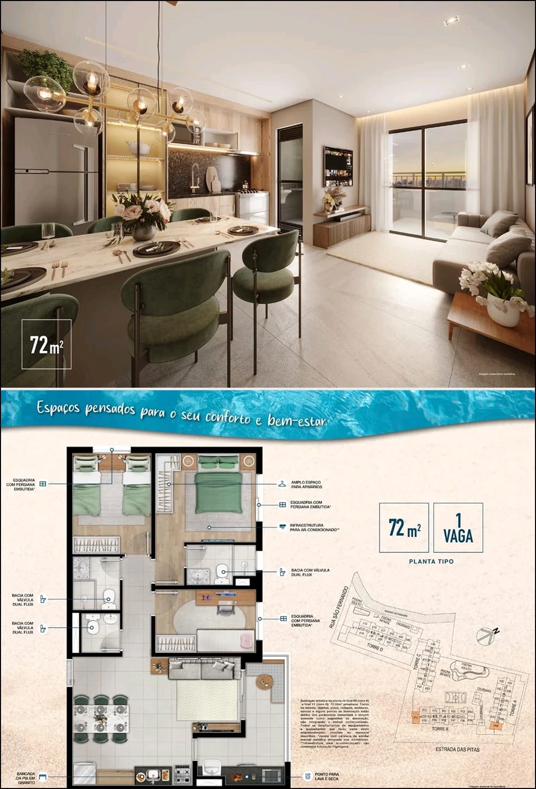 Foto do imóvel: Apartamento com 2 Quartos à Venda, 48 m² em Jardim Júlio - Barueri