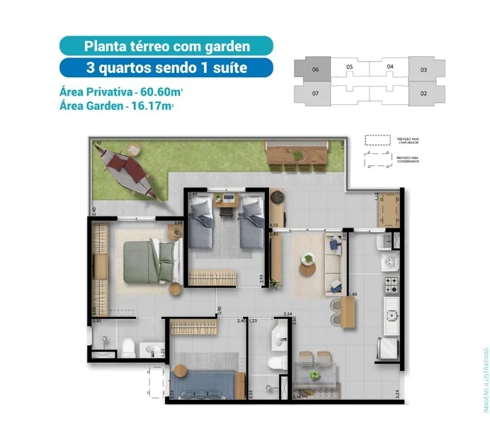 Foto do imóvel: Apartamento com 2 Quartos à Venda, 48 m² em Vicente Pinzon - Fortaleza