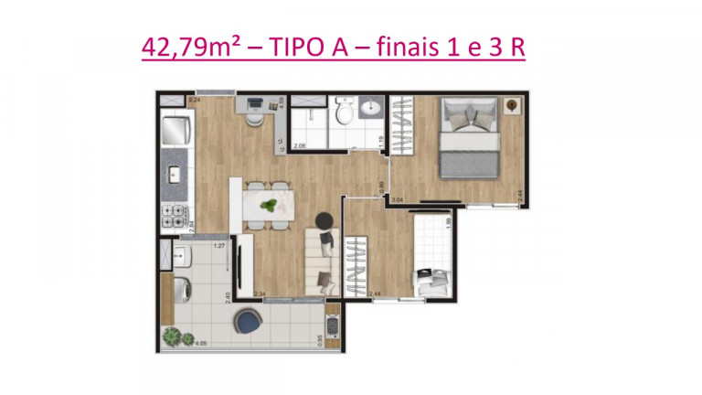 Imagem Studio com 2 Quartos à Venda, 43 m² em Belenzinho - São Paulo