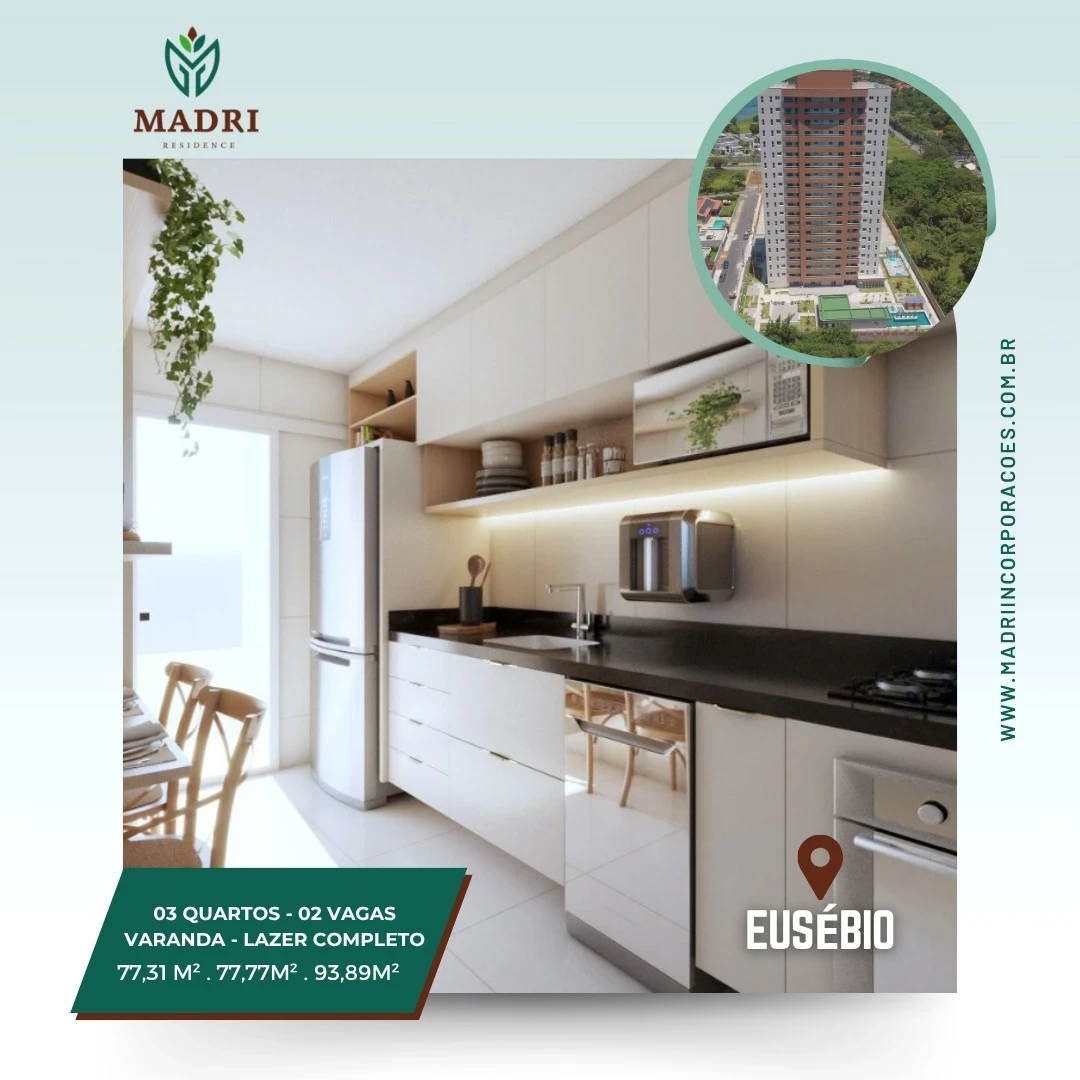 Foto do imóvel: Apartamento com 3 Quartos à Venda, 77 m² em Centro - Eusébio