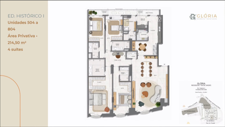 Imagem Apartamento com 2 Quartos à Venda, 7.700 m² em Glória - Rio de Janeiro