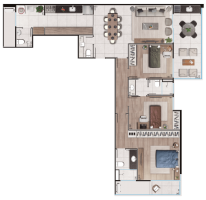 Imagem Apartamento com 3 Quartos à Venda, 97 m² em Centro - Juiz de Fora
