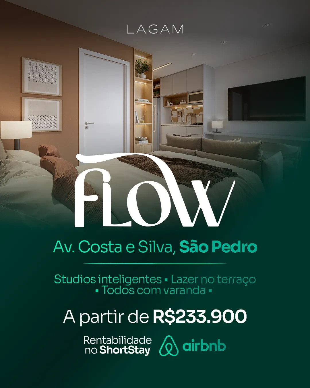 Foto do imóvel: Studio com 1 Quarto à Venda ou Temporada, 28 m² em São Pedro - Juiz de Fora