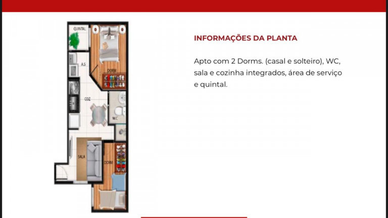 Imagem Apartamento com 2 Quartos à Venda, 3 m² em Jardim Nordeste - São Paulo