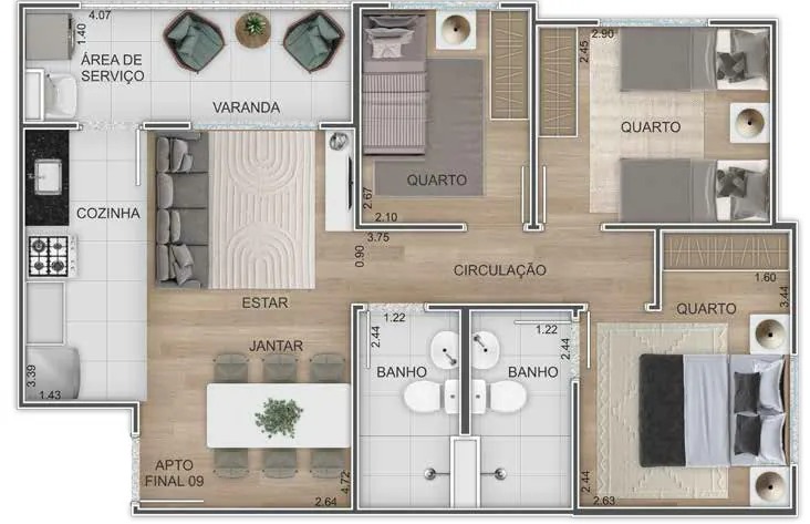 Imagem Apartamento com 2 Quartos à Venda, 48 m² em Recreio dos Bandeirantes - Rio de Janeiro