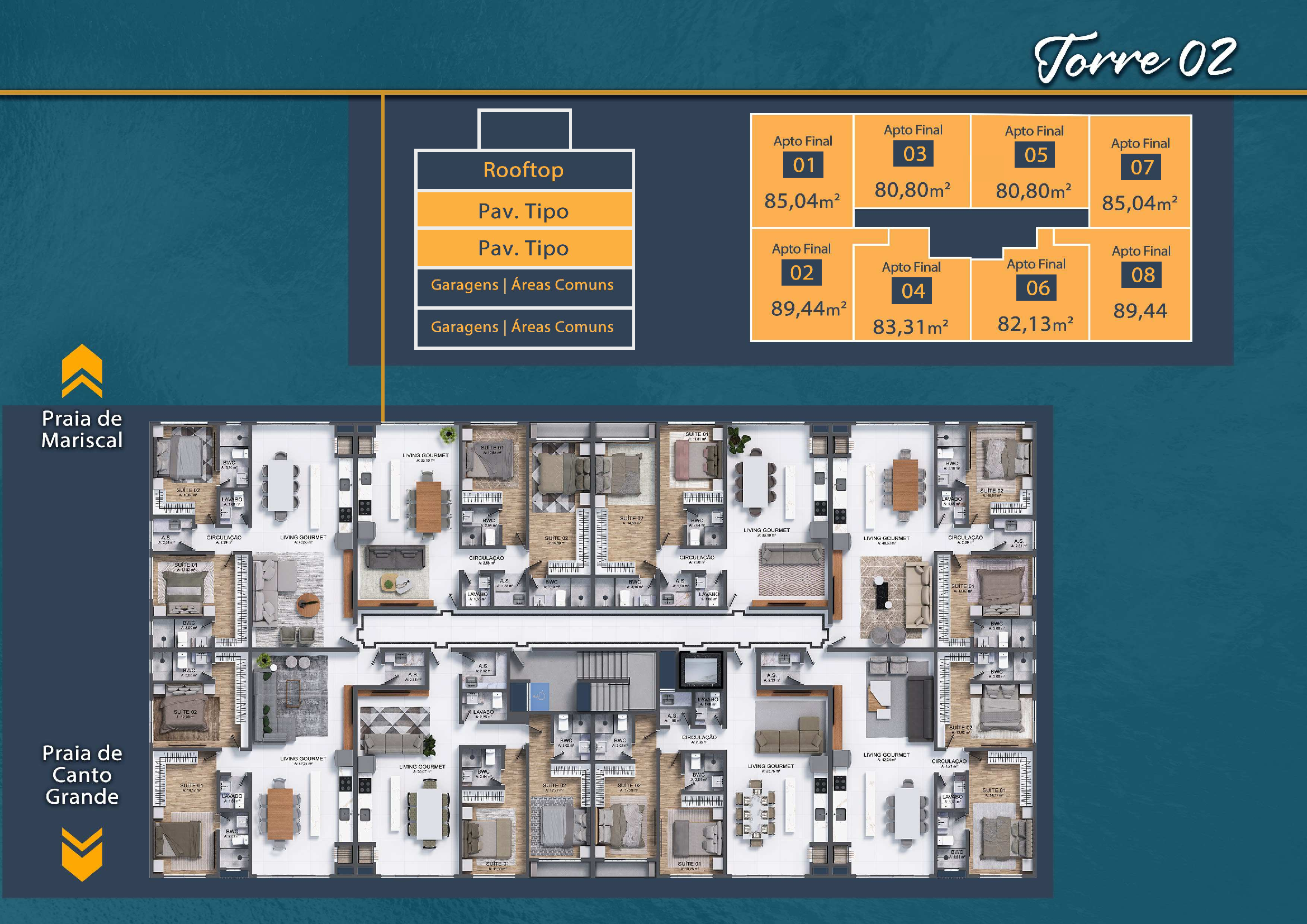 Imagem Apartamento com 2 Quartos à Venda, 81 m² em Bombinhas - Bombinhas