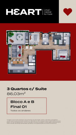 Imagem Apartamento com 3 Quartos à Venda, 86 m²em Santa Felicidade - Curitiba