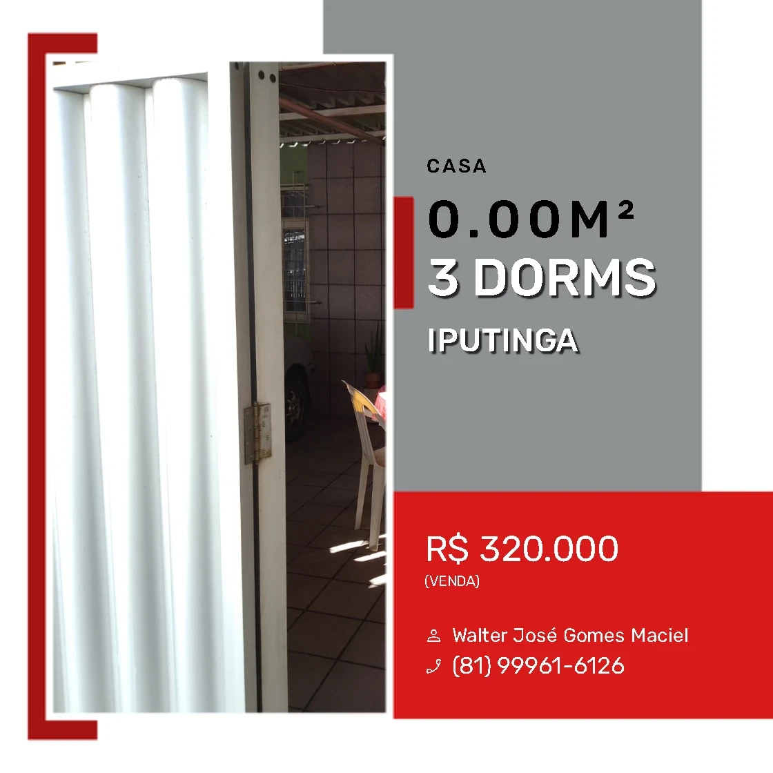 Foto do imóvel: Casa com 3 Quartos à Venda, 100 m² em Iputinga - Recife