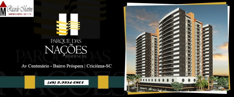 Imagem Apartamento com 2 Quartos à Venda,  em Próspera - Criciúma