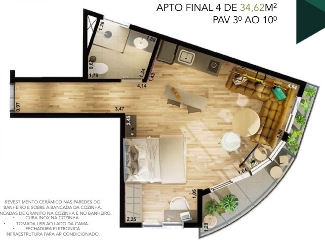 Imagem Apartamento com 1 Quarto à Venda, 34 m²em Vila Mariana - São Paulo