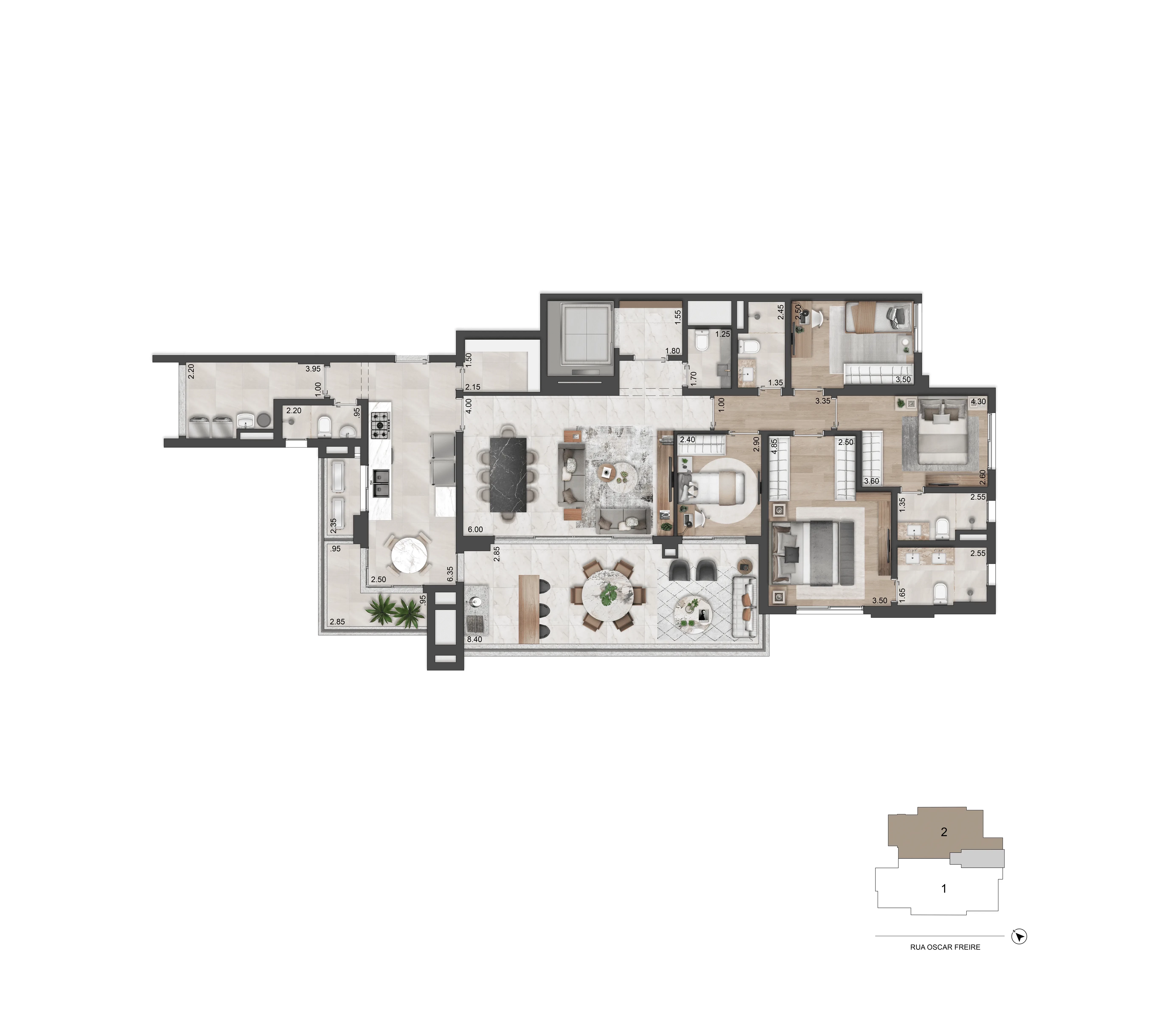 Foto do imóvel: Edifício Residencial com 3 Quartos à Venda, 174 m² em Cerqueira César - São Paulo