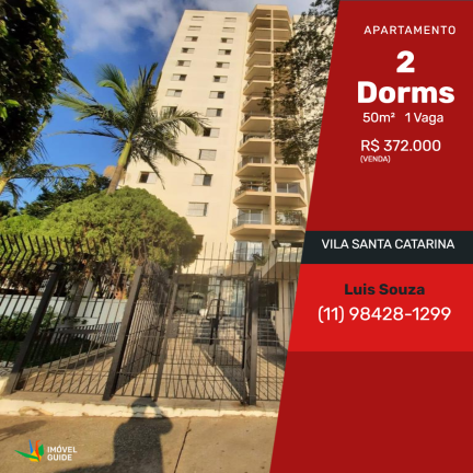 Apartamento com 2 Quartos à Venda,  em Vila Santa Catarina - São Paulo