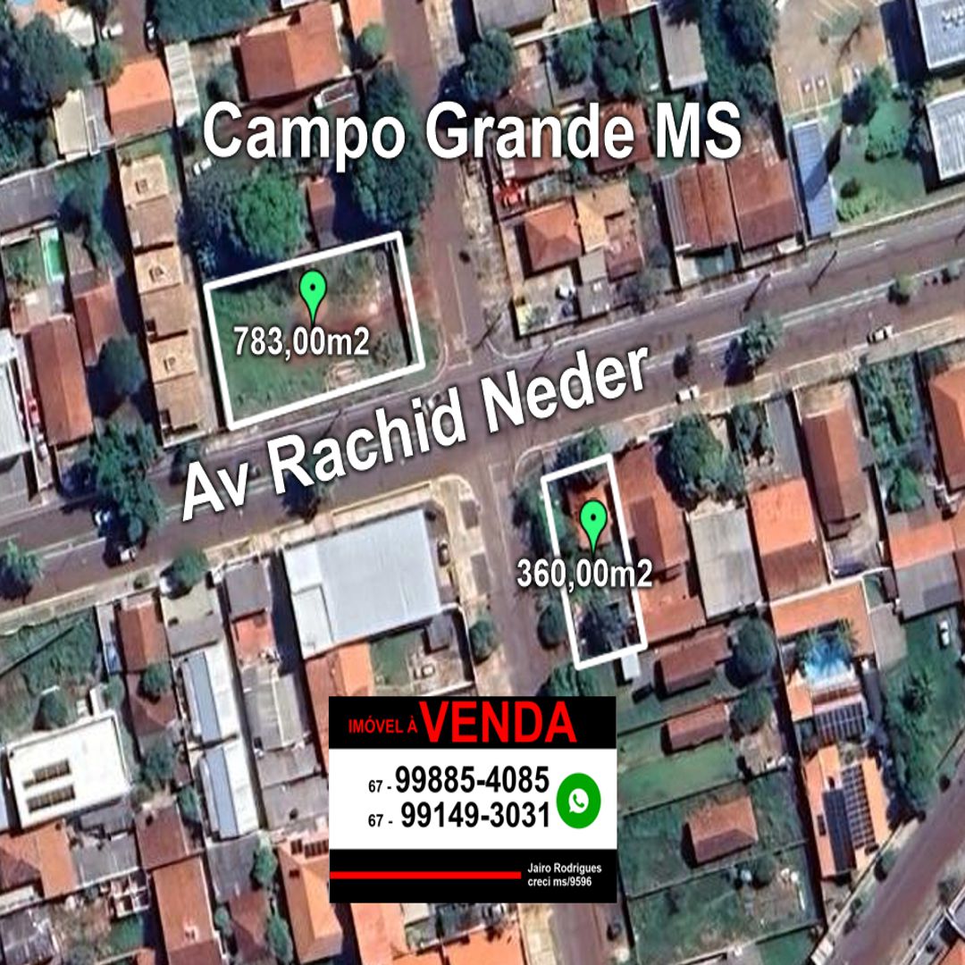 Terreno à Venda, 783 m² em Monte Castelo - Campo Grande