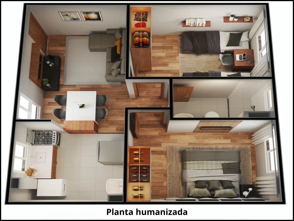 Imagem Apartamento com 2 Quartos à Venda, 48 m²em São Patrício - Serra