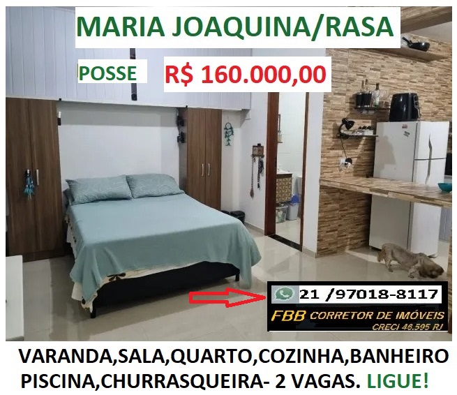 Casa com 1 Quarto à Venda, 150 m²em Maria Joaquina (Tamoios) - Cabo Frio