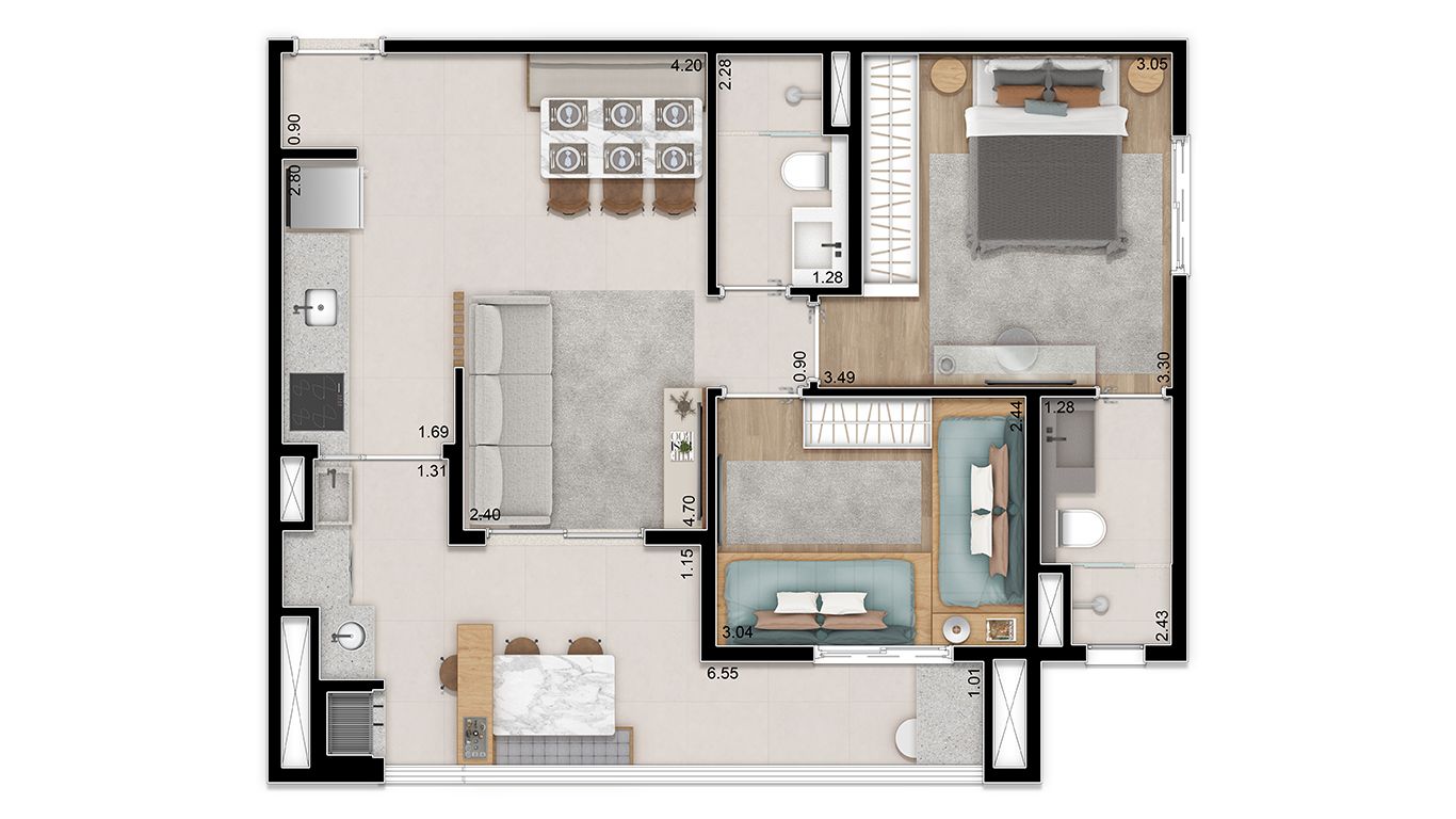 Imagem Apartamento com 2 Quartos à Venda, 64 m²em Alto da Lapa - São Paulo
