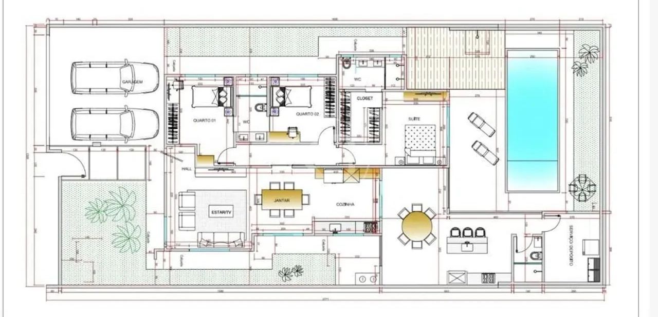 Imagem Casa com 3 Quartos à Venda, 179 m² em Altos do Panamá - Campo Grande