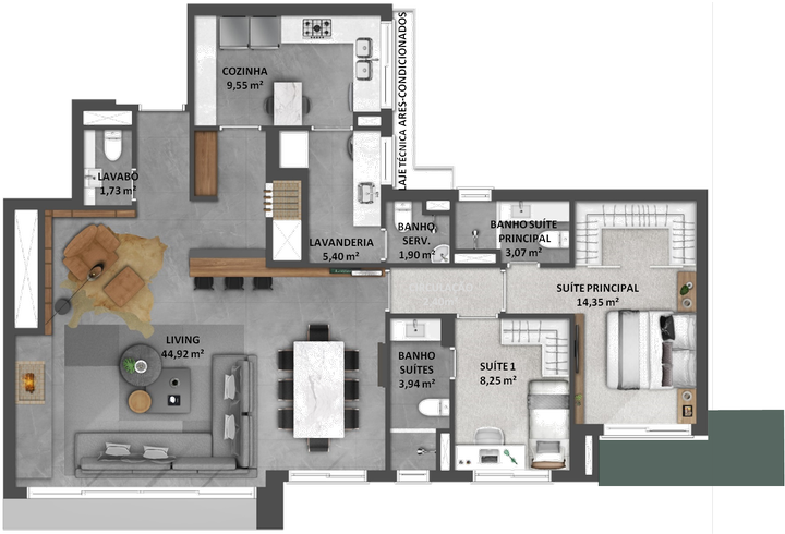 Imagem Apartamento com 3 Quartos à Venda, 208 m² em Mont Serrat - Porto Alegre