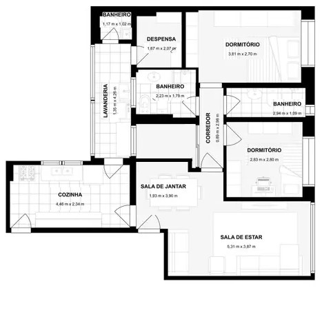 Imagem Apartamento com 2 Quartos à Venda ou Locação, 84 m²em Itaim Bibi - São Paulo