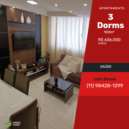 Apartamento com 3 Quartos à Venda,  em Saúde - São Paulo