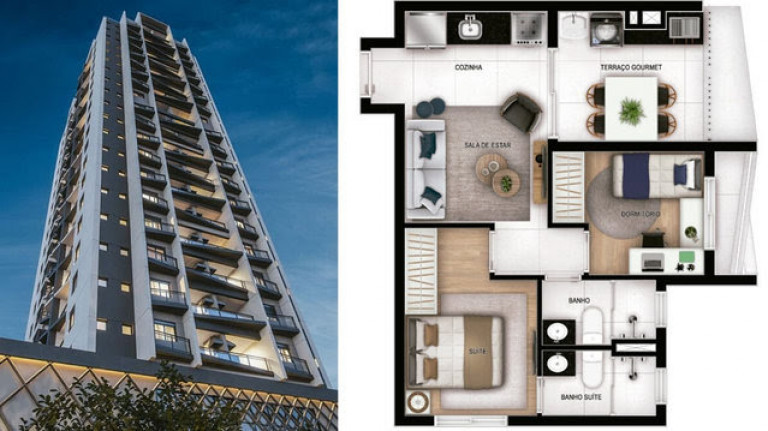 Imagem Apartamento com 2 Quartos à Venda, 50 m² em Centro - Osasco