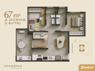 Foto do imóvel: Apartamento com 1 Quarto à Venda, 42 m²em Vila Nossa Senhora do Bonfim - São José do Rio Preto