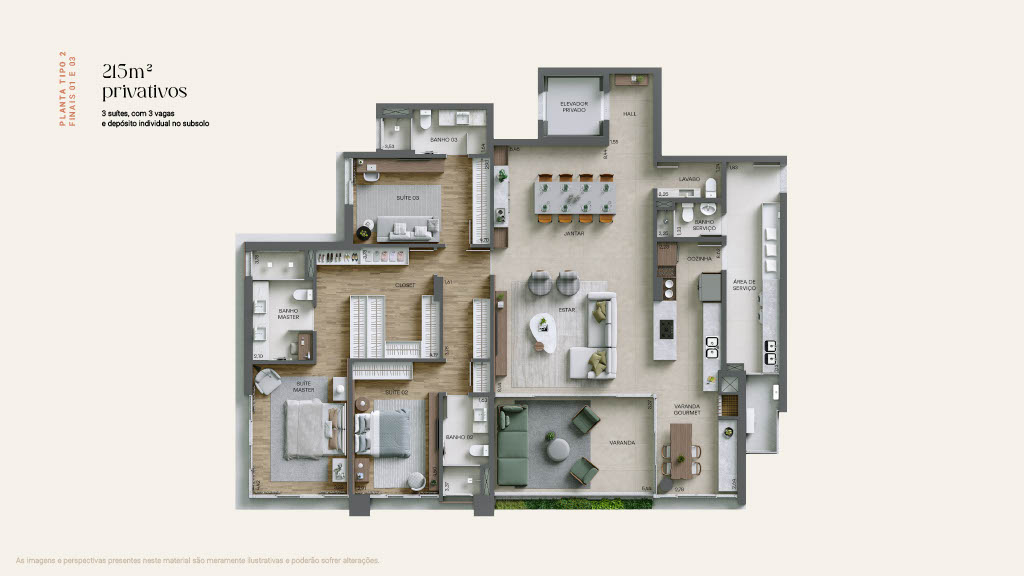 Imagem Apartamento com 3 Quartos à Venda, 218 m² em Cabral - Curitiba