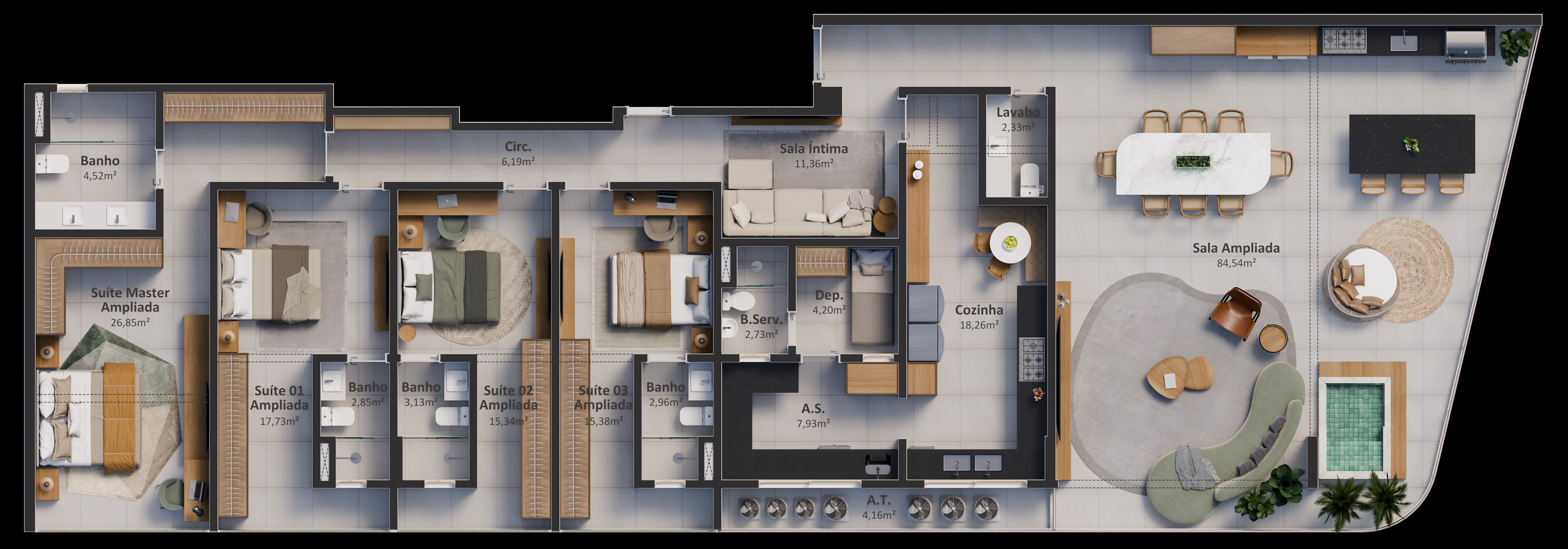 Imagem Apartamento com 4 Quartos à Venda, 223 m² em Praia da Costa - Vila Velha