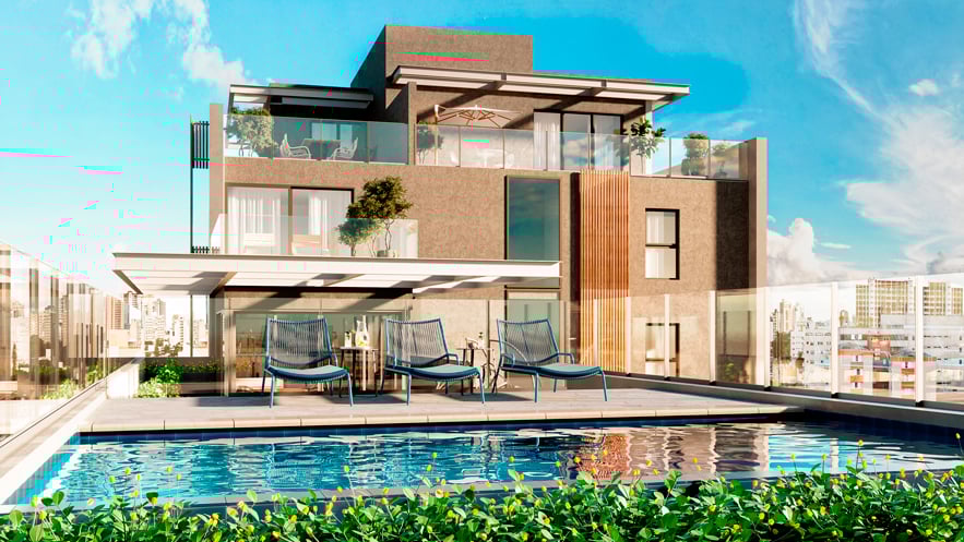 Apartamento com 3 Quartos à Venda, 67 m²em Juvevê - Curitiba