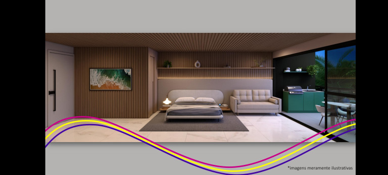 Imagem Apartamento com 1 Quarto à Venda, 28 m² em Muro Alto - Ipojuca