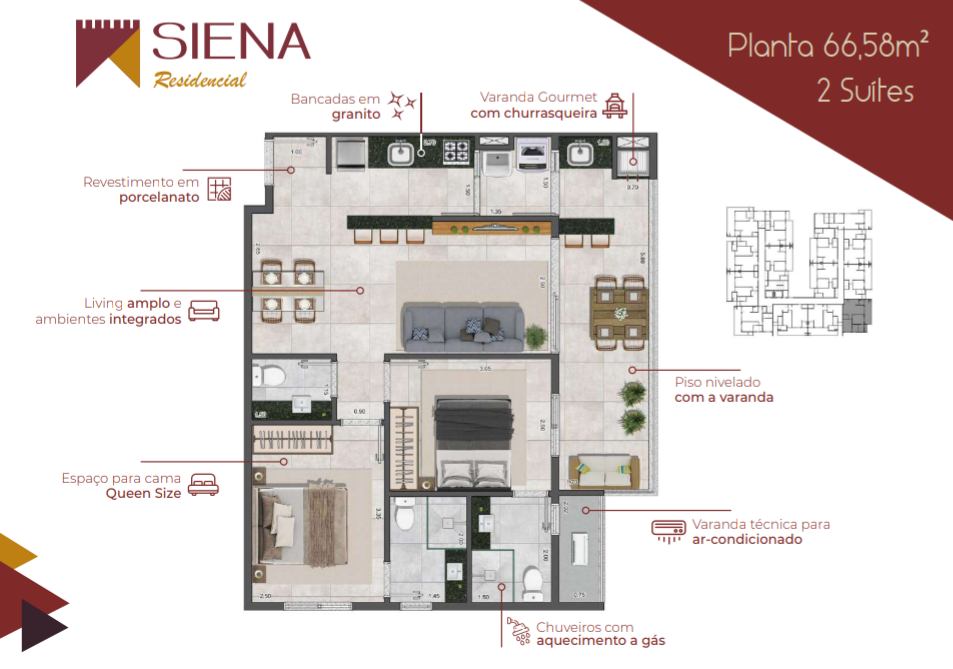 Imagem Apartamento com 2 Quartos à Venda, 64 m²em Itaguá - Ubatuba