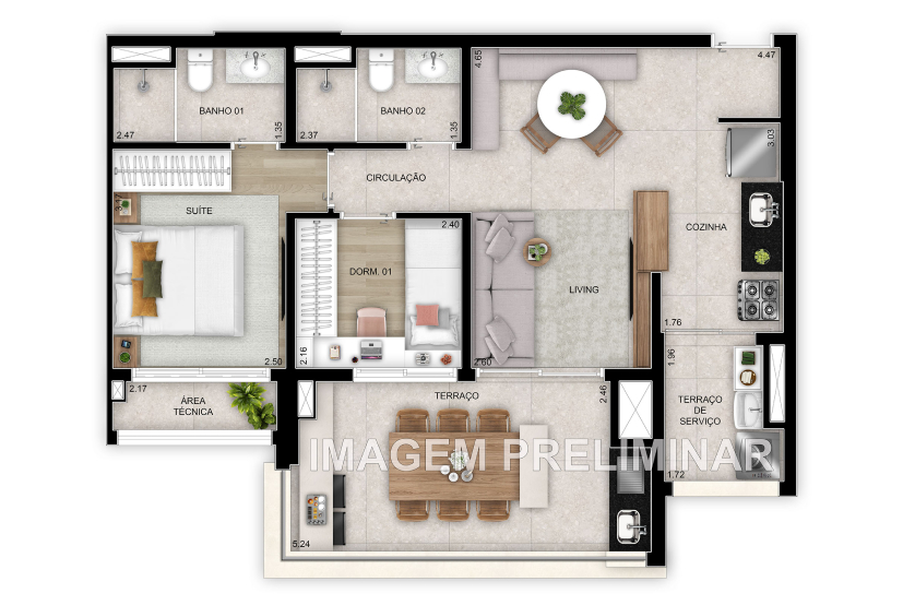 Imagem Apartamento com 3 Quartos à Venda, 24 m²em Tatuapé - São Paulo