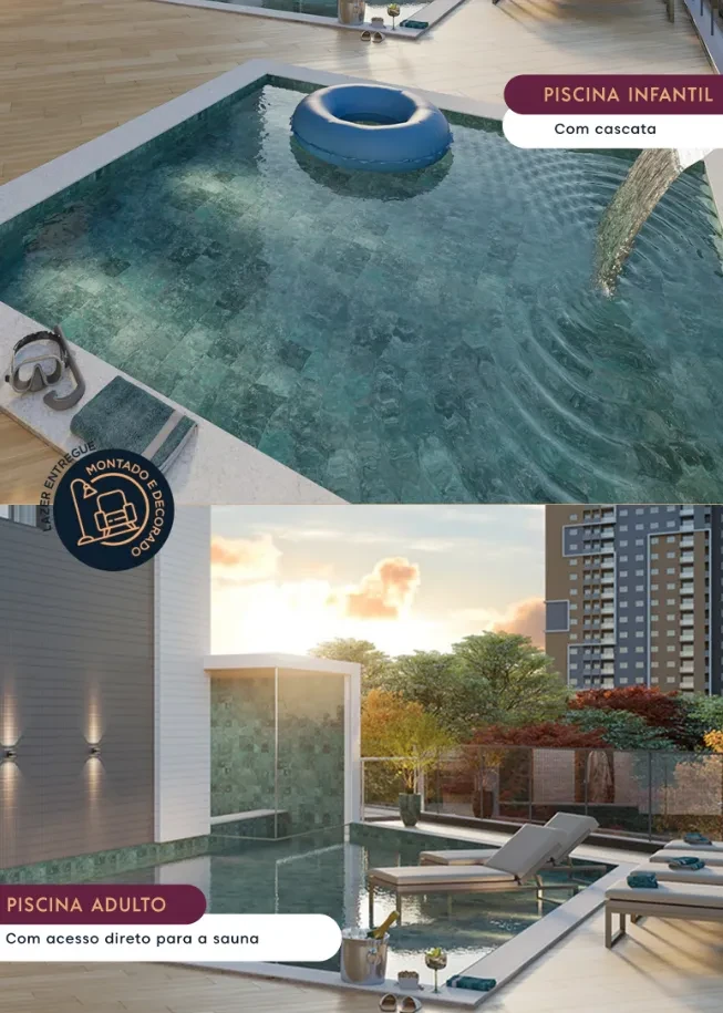 Apartamento com 2 Quartos à Venda, 59 metros em Jockey de Itaparica - Vila Velha