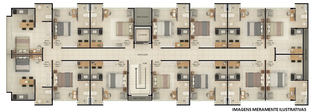 Imagem Loft com 1 Quarto à Venda, 19 m² em Intermares - Cabedelo