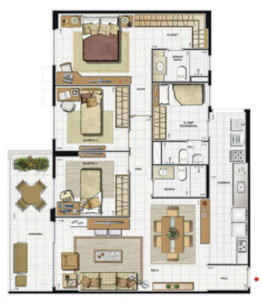 Imagem Apartamento com 3 Quartos à Venda,  em Jacarepaguá - Rio de Janeiro