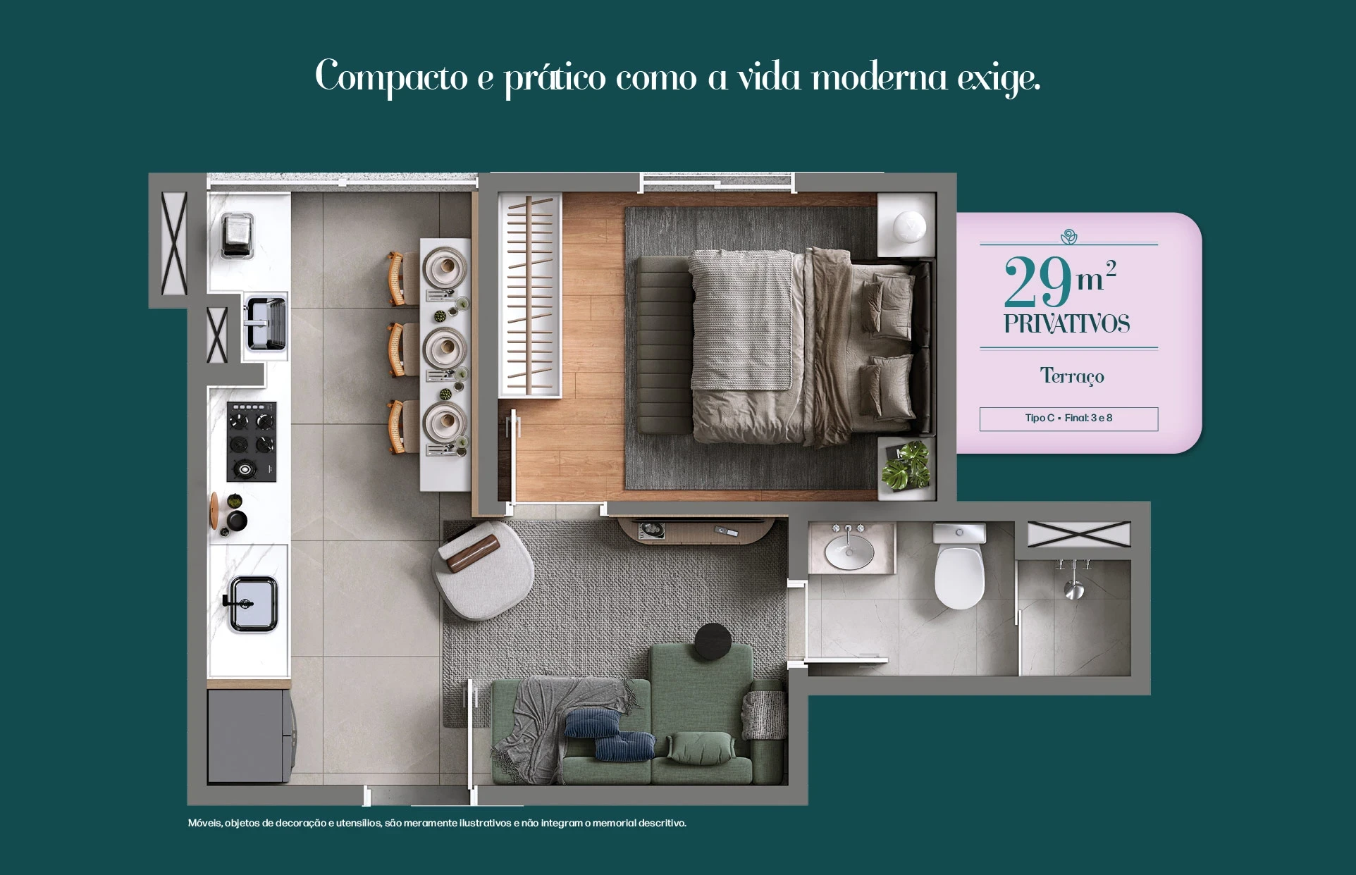 Imagem Apartamento com 1 Quarto à Venda, 36 m² em Santa Maria - Osasco