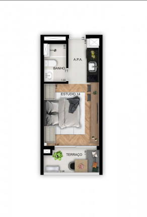 Imagem Studio com 1 Quarto à Venda, 23 m²em Sumarezinho - São Paulo