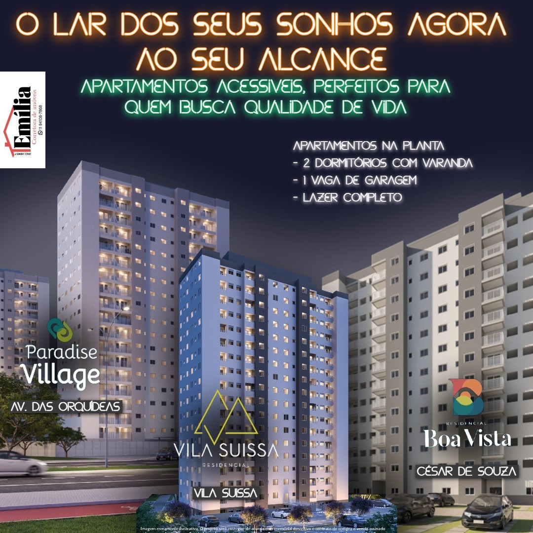 Imagem Apartamento com 2 Quartos à Venda, 44 m² em Vila Suissa - Mogi das Cruzes