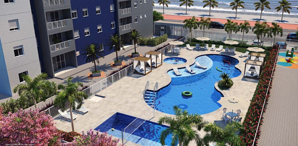 Apartamento com 2 Quartos à Venda, 50 m²em Balneario Umurama - Mongagua