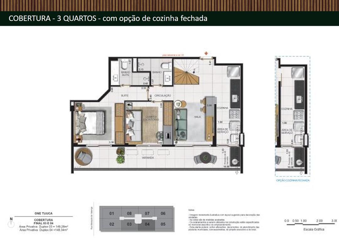 Foto do imóvel: Cobertura com 4 Quartos à Venda, 221 m² em Tijuca - Rio de Janeiro