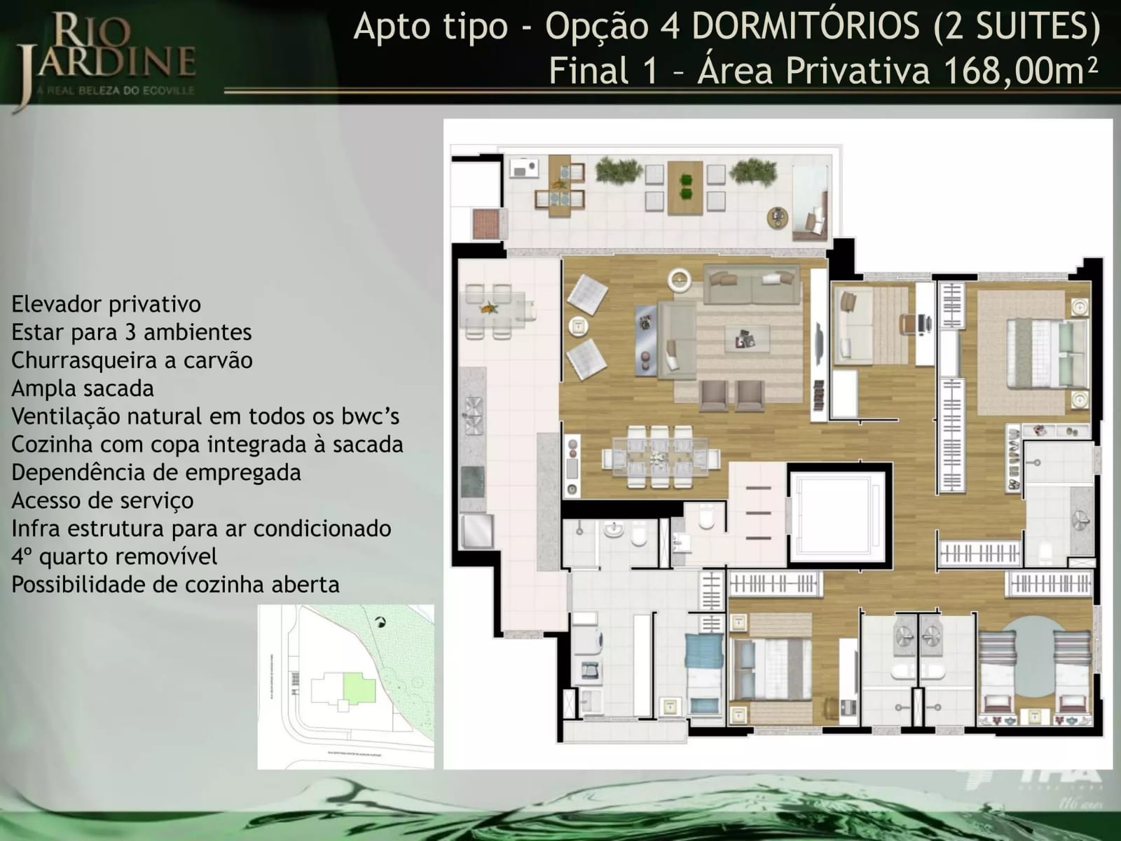 Foto do imóvel: Apartamento com 3 Quartos à Venda, 169 m² em Campo Comprido - Curitiba
