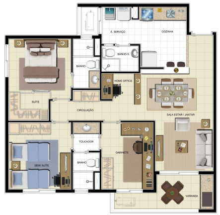 Imagem Apartamento com 3 Quartos à Venda, 86 m² em Flores - Manaus