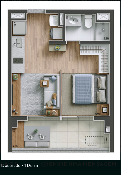 Foto do imóvel: Apartamento com 1 Quarto à Venda, 36 m² em Vila Firmiano Pinto - São Paulo