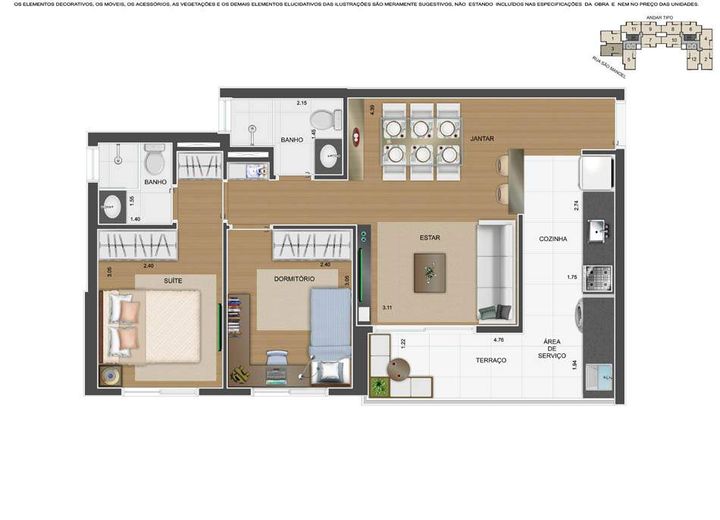 Apartamento com 2 Quartos à Venda, 50 m² em Centro - Diadema