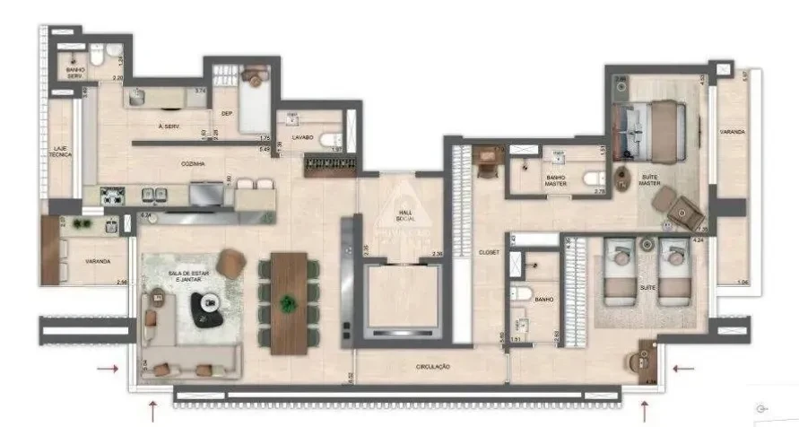 Imagem Apartamento com 2 Quartos à Venda, 140 m² em Barra da Tijuca - Rio de Janeiro