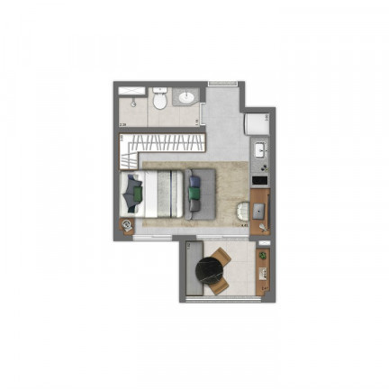 Imagem Apartamento com 1 Quarto à Venda, 28 m² em Vila Andrade - São Paulo
