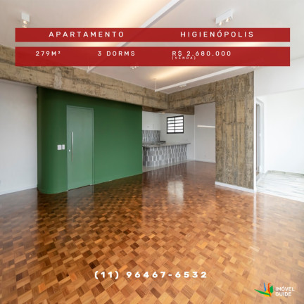 Apartamento com 3 Quartos à Venda,  em Higienópolis - São Paulo