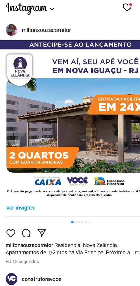 Apartamento com 2 Quartos à Venda, 43 m² em Lagoinha - Nova Iguaçu